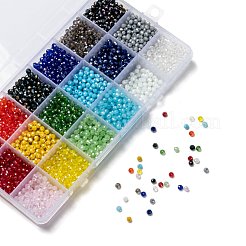 Perles de verre galvanisées 18 couleurs&nbsp;EGLA-X0006-03B-4mm