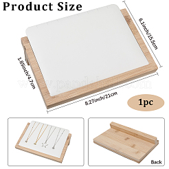 Schmuckständer aus Holz mit schräger Rückseite für Halsketten&nbsp;AJEW-WH20033-046A