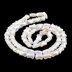 Hebras de cuentas de vidrio con placa de color ab&nbsp;EGLA-P051-06A-C02
