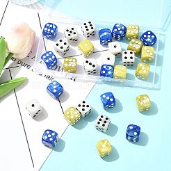 30pcs 3 Farben undurchsichtige Acrylperlen&nbsp;MACR-FS0002-30