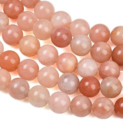 Hilos de cuentas de jade rosa natural teñidas&nbsp;GG-CBAD029-A12-10mm