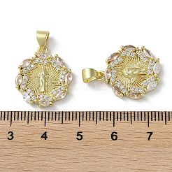 Pendentifs en laiton de placage de rack avec zircone cubique&nbsp;KK-M272-03G