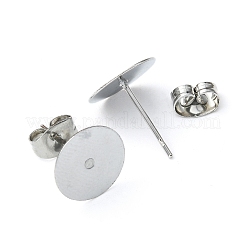 100 Stück Ohrstecker-BeZubehör aus 304 Edelstahl&nbsp;STAS-YW0001-43B