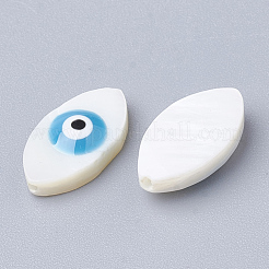 Cuentas de concha naturales de agua dulce&nbsp;X-SHEL-Q017-08A