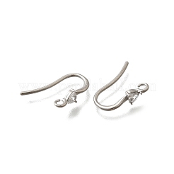 Crochets de boucles d'oreilles en acier inoxydable 304 avec strass&nbsp;STAS-D310-01P-03