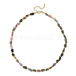 Collares con cuentas de turmalina multicolor natural&nbsp;NJEW-JN06615
