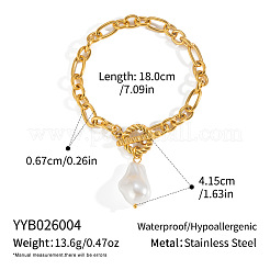 Braccialetti con ciondoli a goccia in perle keshi barocche artificiali&nbsp;OV1022-2