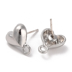 Risultati di orecchini a bottone in lega d'argento&nbsp;EJEW-H108-01F-S