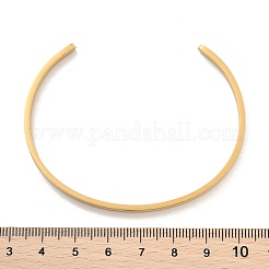 Ionenplattierung (IP) 304 Edelstahl-Manschettenarmbänder&nbsp;BJEW-K173-02G