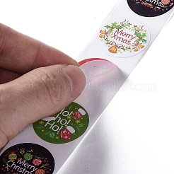 Rolle mit 4 selbstklebenden Weihnachtspapieraufklebern mit runden Punkten und 25 Mustern&nbsp;DIY-A042-03B