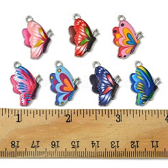14pcs 7 Farben gedruckte Legierungsanhänger&nbsp;FIND-FS0002-04
