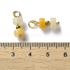 Anhänger mit Perlen aus natürlicher Topas-Jade&nbsp;STAS-C120-03G-02