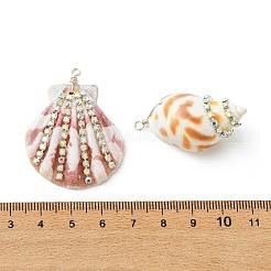 Pendenti con conchiglia mista naturale 4 pz 4 stili&nbsp;PALLOY-TA00417