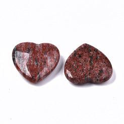 Natürlicher roter Sesam-Jaspis-Herz-Liebesstein&nbsp;G-S364-066