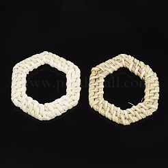 Anelli di maglia intrecciati a mano canna / rattan&nbsp;WOVE-T005-28