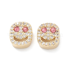 Abalorios de latón con pavé de circonitas&nbsp;KK-M241-01