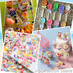 8 sachet de cabochons en PVC&nbsp;MRMJ-SC0001-43