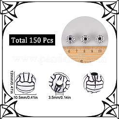 150pcs Acrylperlen im Handwerksstil&nbsp;MACR-SC0002-20