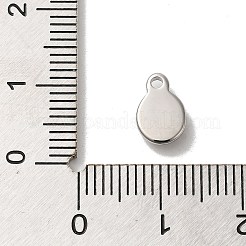 Pendentifs en verre en acier inoxydable 304&nbsp;STAS-B074-02P-01
