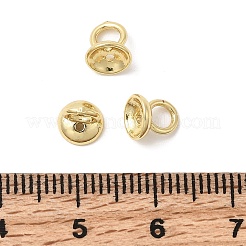 Bails de pendentif de chapeau de perle en laiton&nbsp;KK-Z137-02G-01