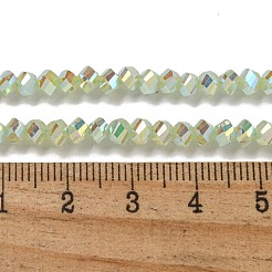 Chapelets de perles en verre électroplaqué&nbsp;GLAA-Q105-04O