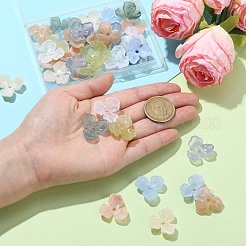 40 Stück 8 Farben Acrylperlenkappen&nbsp;OACR-CJ0001-62