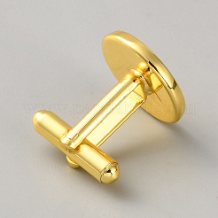 Manschettenknöpfe aus Messing mit Cabochon-Fassungen&nbsp;KK-WH0088-62B