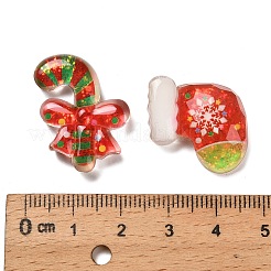 Weihnachts-Cabochons aus transparentem Harz&nbsp;CRES-I045-05