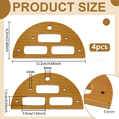 4 x Strickwebstuhlhalter aus Holz&nbsp;DIY-BC0015-93