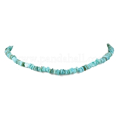 Collares de cuentas con pepitas de concha de agua dulce natural teñidas&nbsp;NJEW-JN05488-02