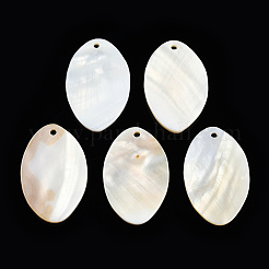 Pendentifs de coquillages d'eau douce naturelle&nbsp;SHEL-N026-214C-B01