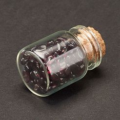 Verre transparent souhaitant une décoration de bouteille&nbsp;DJEW-A001-01A-01