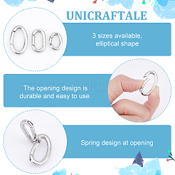 3 Stück 3 Stile 304 Edelstahl Federtorringe&nbsp;STAS-UN0040-93