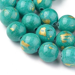 Abalorios de jade natural de mashan hebras&nbsp;G-F670-A02-4mm