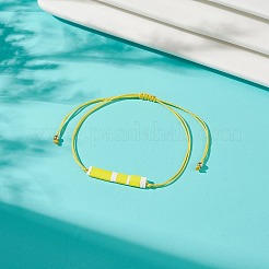 Braccialetto a maglie di semi di vetro&nbsp;BJEW-JB08894-01