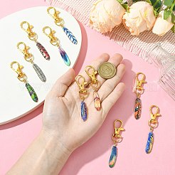 10pcs décorations de pendentif en alliage d'émail&nbsp;HJEW-CJ00086
