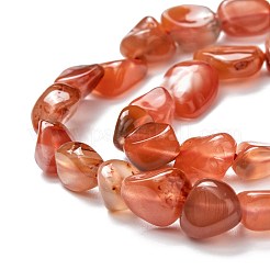 Fili di perline agata rosso naturale&nbsp;G-K203-16