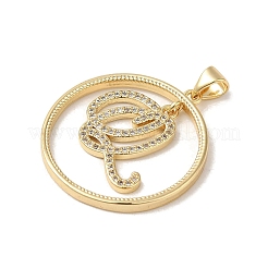 Ottone micro spianare pendenti zirconi&nbsp;KK-C058-12A-G