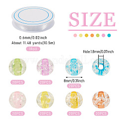 DIY-Set zur Herstellung von Stretch-Armbändern aus runden Acrylperlen&nbsp;DIY-TA0009-87