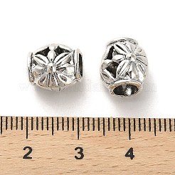 Tibetische Stil Legierung Großlochperlen&nbsp;PALLOY-K019-03A-AS