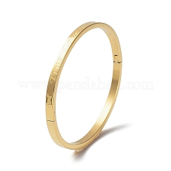 Juego de 3 pulsera ranurada de acero inoxidable 304 de 3 colores&nbsp;BJEW-F464-03
