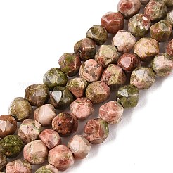 Natur Unakit Perlen Stränge&nbsp;G-T138-223