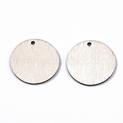 Unfertige Anhänger aus natürlichem Pappelholz&nbsp;WOOD-S045-108