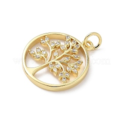 Colgante micropavé cubic zirconia de latón&nbsp;KK-S337-07G-E