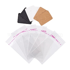 300 Stück 3 Koloss Schmuck Ohrring Display Kraftpapier Preisschilder&nbsp;DIY-LS0003-92