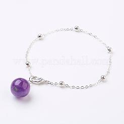 Braccialetti di fascino dei branelli della pietra preziosa naturale&nbsp;BJEW-JB03193
