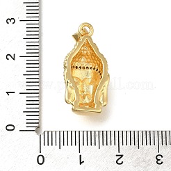 Latón chapado en cremallera con colgantes de circonita cúbica&nbsp;KK-Z086-30G-01