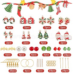 DIY-Set zur Herstellung von Ohrringen mit Weihnachtsmotiv&nbsp;DIY-SC0022-80