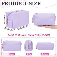 20 borsa portatrucchi portatile in pelle PU da 10 colori&nbsp;AJEW-WA0004-56