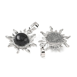 Natürlichen Obsidian Anhänger&nbsp;G-F786-08P-30